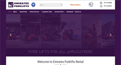 Desktop Screenshot of emiratesforklifts.com